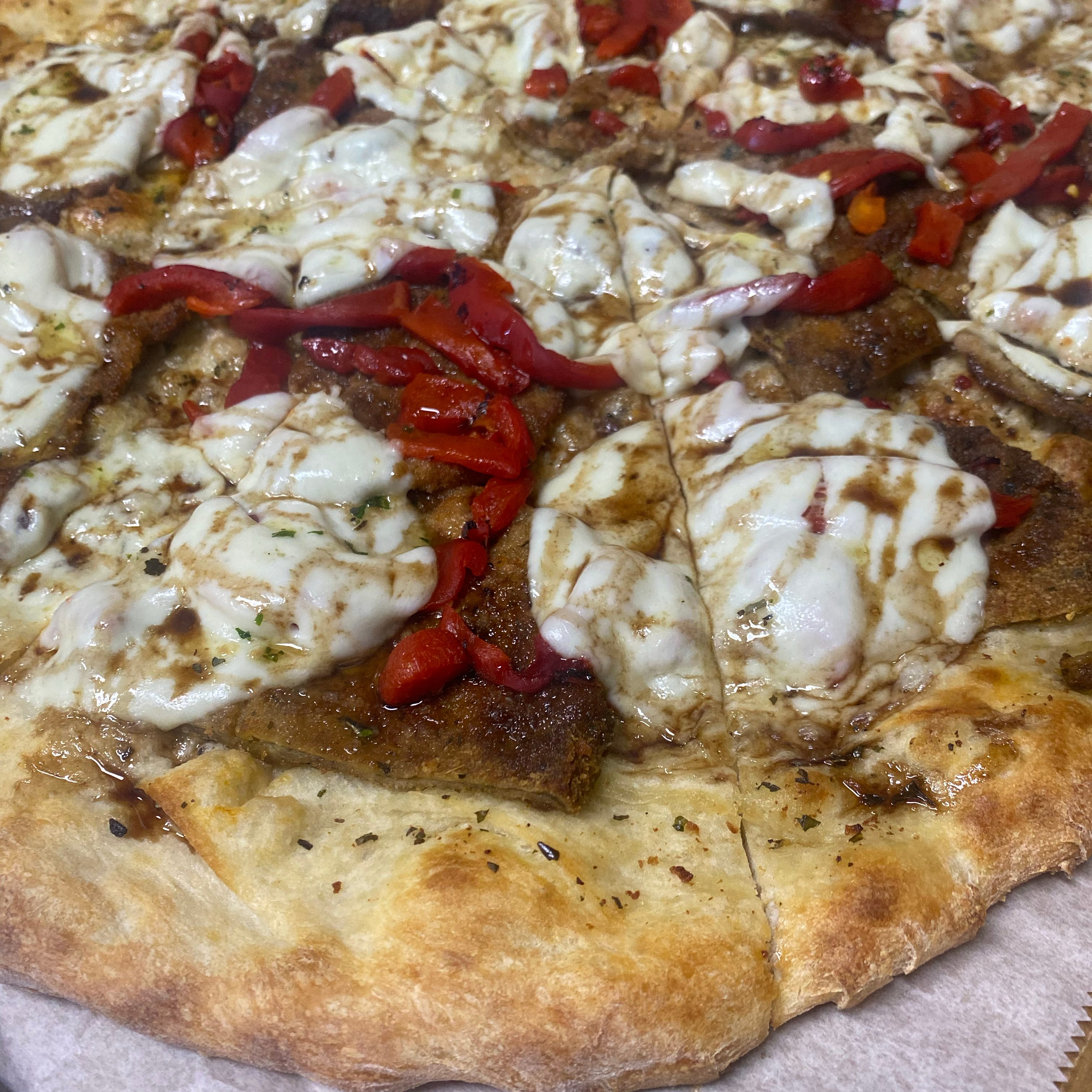 Eggplant Balsamic Pizza.