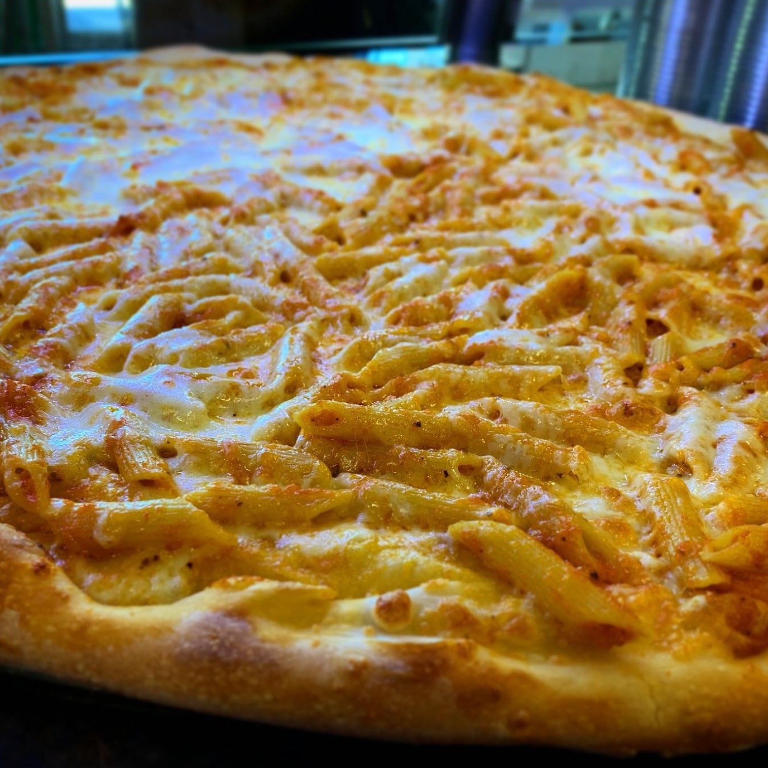 Penne Vodka Pizza.