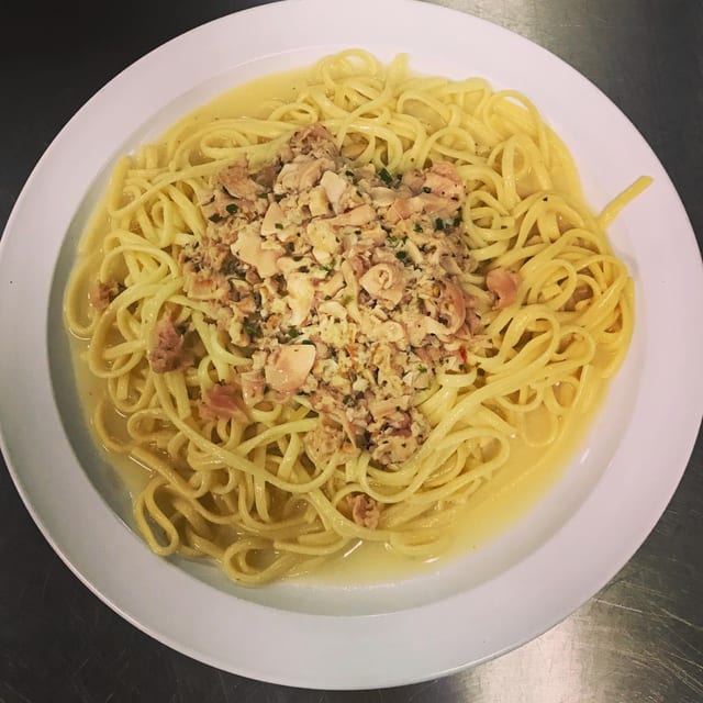 White Clam Sauce Pasta.