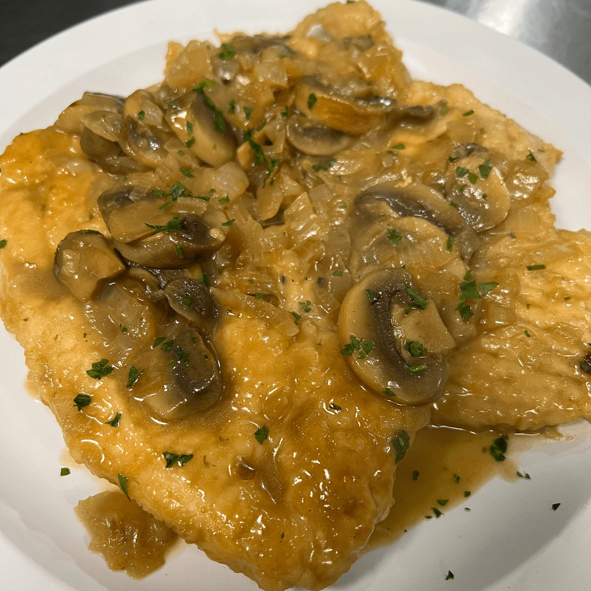 Chicken Marsala.